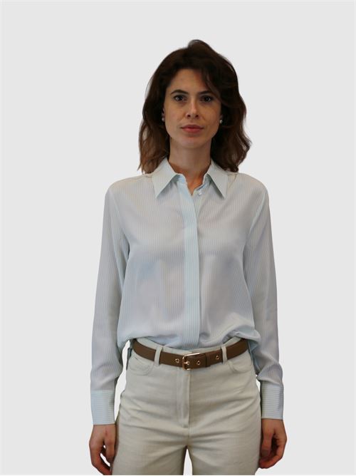 Camicia in crêpe de Chine a righe MAXMARA STUDIO | 2416111031600002